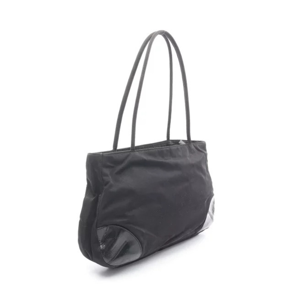 Prada TESSUTO Black Shoulder Bag Leather EASY